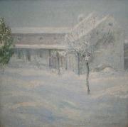 John Henry Twachtman Old Holley House, Cos Cob Sweden oil painting artist